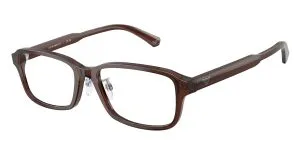 Emporio Armani EA3215D 5307 แว่นสายตากรอบ Acetate น้ำตาลโปร่งใสประกาย สำหรับผู้ชาย