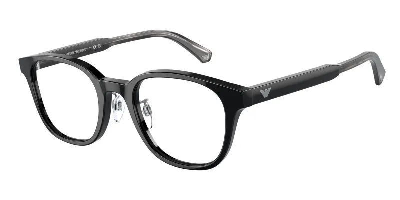 Emporio Armani EA3216D 5017 แว่นสายตาอะซิเตทดำ Pantos Asian Fit สำหรับผู้ชาย Emporio Armani EA3216D 5017 แว่นสายตาอะซิเตทดำ Pantos Asian Fit สำหรับผู้ชาย