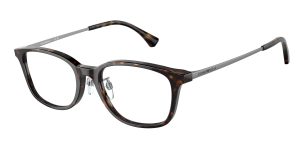 Emporio Armani EA3217D 5026 แว่นสายตาอะซิเตทฮาวานา Pillow Asian Fit สำหรับผู้ชาย