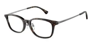 Emporio Armani EA3217D 5026 แว่นสายตาอะซิเตทฮาวานา Pillow Asian Fit สำหรับผู้ชาย