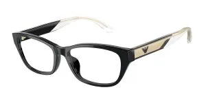 Emporio Armani EA3238U 5017 แว่นสายตาอะซิเตทดำขัดเงา Cat-Eye สำหรับผู้หญิง