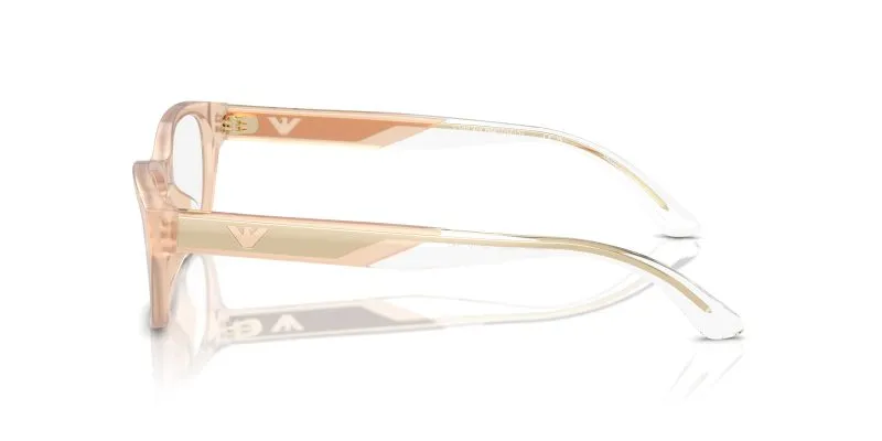แว่นสายตา Emporio Armani EA3238U 6098 มุมข้าง Cat-Eye ขาทูโทน Tundra Crystal