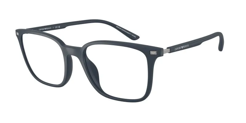 Emporio Armani EA3242U 5088 แว่นสายตากรอบฉีดน้ำเงินด้าน Square Unisex Emporio Armani EA3242U 5088 แว่นสายตากรอบฉีดน้ำเงินด้าน Square Unisex