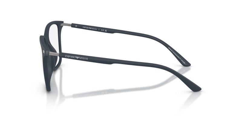 แว่นสายตา Emporio Armani EA3242U 5088 มุมข้าง Square Matte Blue