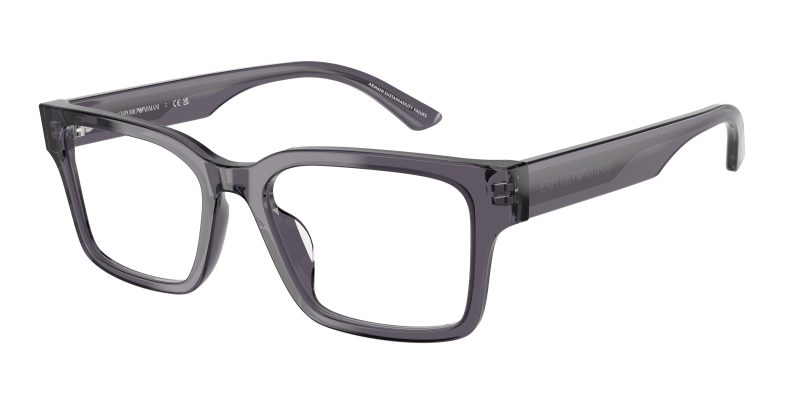 Emporio Armani EA3245U 6106 แว่นสายตาอะซิเตทเทาโปร่งใส Rectangle Unisex