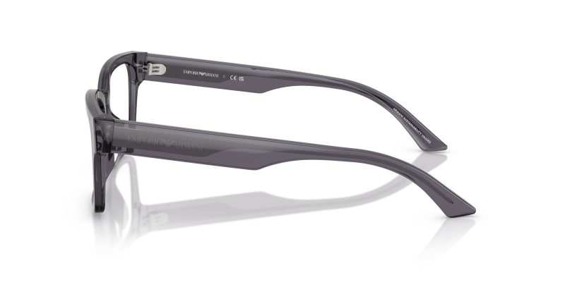 แว่นสายตา Emporio Armani EA3245U 6106 มุมข้าง Translucent Grey