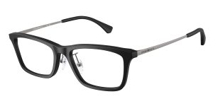 Emporio Armani EA3252D 5001 แว่นสายตาอะซิเตทดำด้าน Rectangle XL Asian Fit สำหรับผู้ชาย
