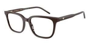 Emporio Armani EA3258F 6255 แว่นสายตาอะซิเตทน้ำตาลประกาย Square สำหรับผู้ชาย