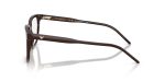 แว่นสายตา Emporio Armani EA3258F 6255 มุมข้าง Square Brown ขาทูโทน Translucent