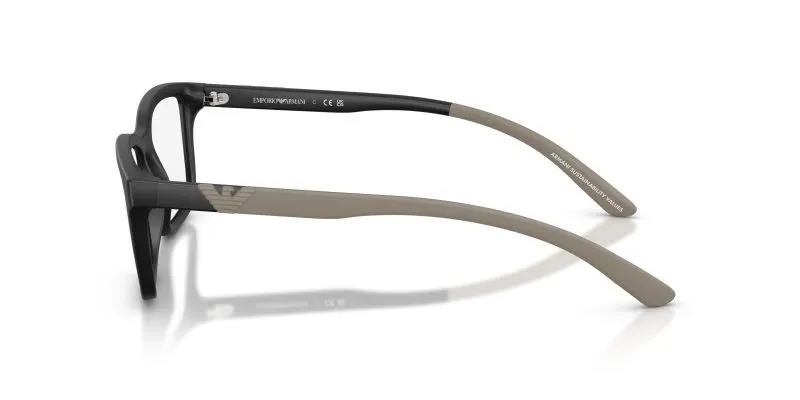 แว่นสายตา Emporio Armani EA3259 5001 มุมข้าง ดีไซน์ Italian Modern