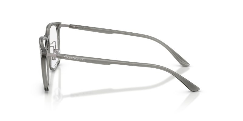 แว่นสายตา Emporio Armani EA3263D 6106 มุมข้าง Pillow Translucent Grey Unisex