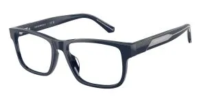 Emporio Armani EA3265U 6039 แว่นสายตาอะซิเตทน้ำเงิน Rectangle สำหรับผู้ชาย