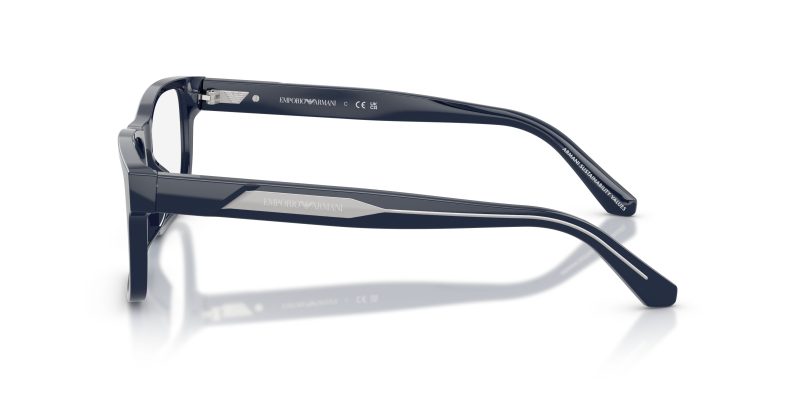 แว่นสายตา Emporio Armani EA3265U 6039 มุมข้าง Rectangle Royal Blue ขาทูโทน