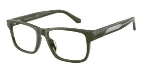 Emporio Armani EA3265U 6321 แว่นสายตาอะซิเตทเขียวประกาย Rectangle สำหรับผู้ชาย
