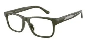 Emporio Armani EA3265U 6321 แว่นสายตาอะซิเตทเขียวประกาย Rectangle สำหรับผู้ชาย