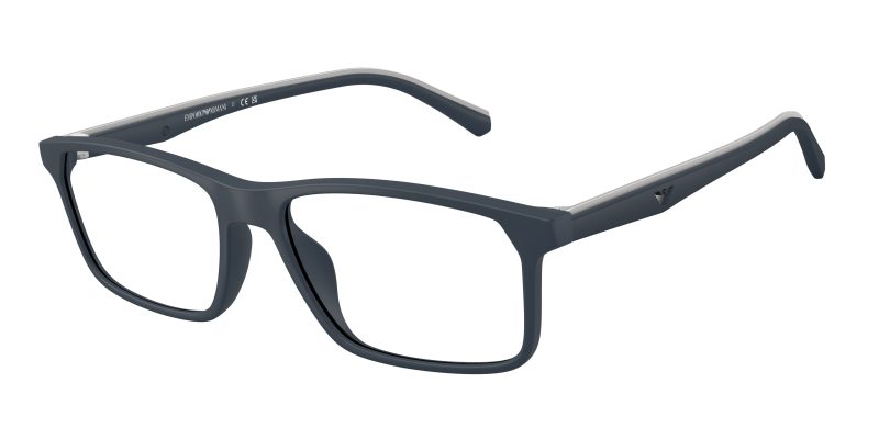 Emporio Armani EA3266U 5088 แว่นสายตากรอบฉีด Matte Blue Pillow สำหรับผู้ชาย