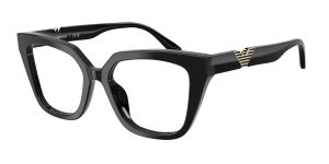 Emporio Armani EA3267U 5017 แว่นสายตาอะซิเตทดำขัดเงา Cat-Eye สำหรับผู้หญิง