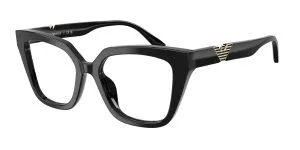 Emporio Armani EA3267U 5017 แว่นสายตาอะซิเตทดำขัดเงา Cat-Eye สำหรับผู้หญิง