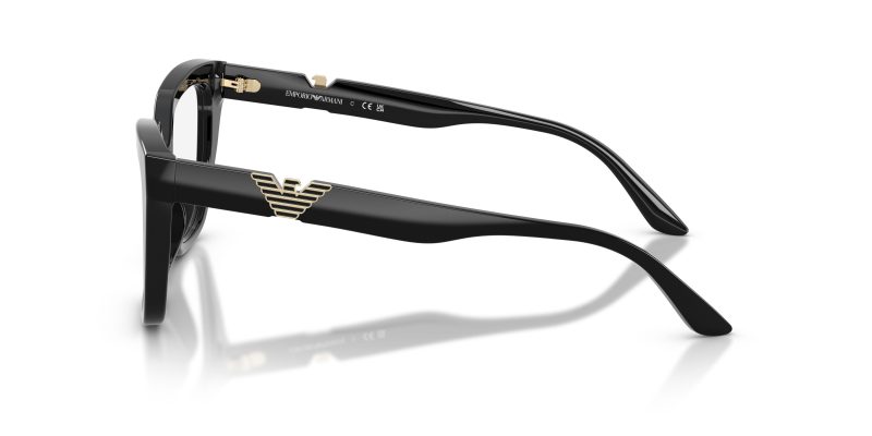 แว่นสายตา Emporio Armani EA3267U 5017 มุมข้าง Cat-Eye Black
