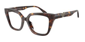 Emporio Armani EA3267U 5026 แว่นสายตาอะซิเตท Havana Cat-Eye สำหรับผู้หญิง