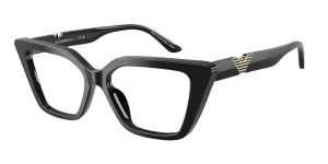 Emporio Armani EA3273U 5017 แว่นสายตาอะซิเตทดำขัดเงา Cat-Eye สำหรับผู้หญิง