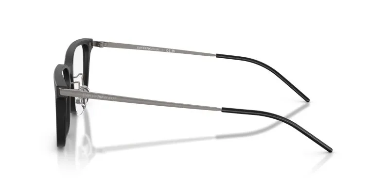 แว่นสายตา Emporio Armani EA3275D 5001 มุมข้าง Rectangle Matte Black Asian Fit