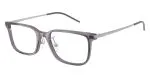 Emporio Armani EA3275D 5029 แว่นสายตาอะซิเตทเทาโปร่งใส Rectangle XXL Asian Fit สำหรับผู้ชาย