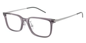 Emporio Armani EA3275D 5029 แว่นสายตาอะซิเตทเทาโปร่งใส Rectangle XXL Asian Fit สำหรับผู้ชาย