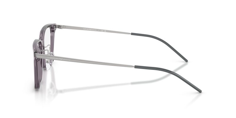 แว่นสายตา Emporio Armani EA3275D 5029 มุมข้าง Rectangle Translucent Grey Silver