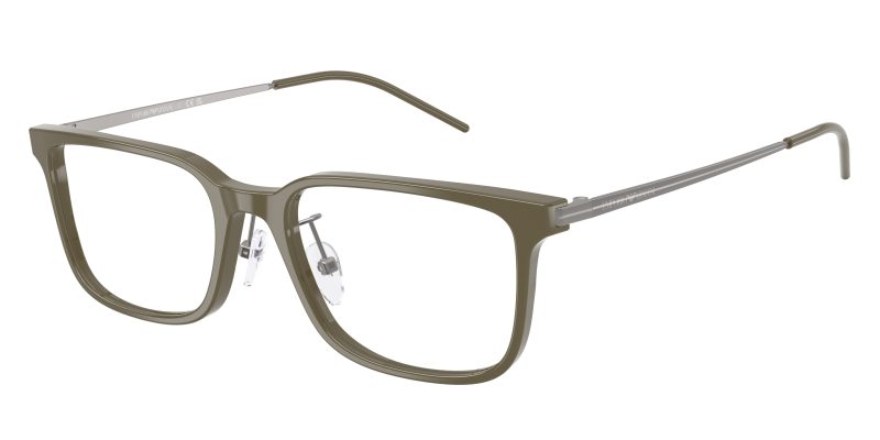Emporio Armani EA3275D 6337 แว่นสายตาอะซิเตทเขียวเข้ม Rectangle XXL Asian Fit สำหรับผู้ชาย Emporio Armani EA3275D 6337 แว่นสายตาอะซิเตทเขียวเข้ม Rectangle XXL Asian Fit สำหรับผู้ชาย
