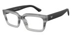 Emporio Armani EA3277U 6367 แว่นสายตาอะซิเตท Striped Havana Grey Rectangle Unisex
