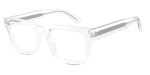 Emporio Armani EA3279F 6344 แว่นสายตาอะซิเตท Crystal Clear Square สำหรับผู้ชาย