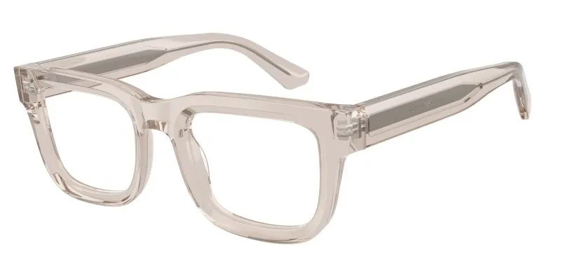 Emporio Armani EA3279F 6363 แว่นสายตาอะซิเตท Translucent Tundra Square สำหรับผู้ชาย Emporio Armani EA3279F 6363 แว่นสายตาอะซิเตท Translucent Tundra Square สำหรับผู้ชาย