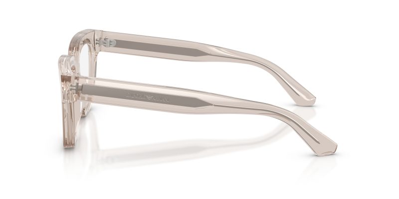 แว่นสายตา Emporio Armani EA3281F 6363 มุมข้าง Irregular Translucent Tundra