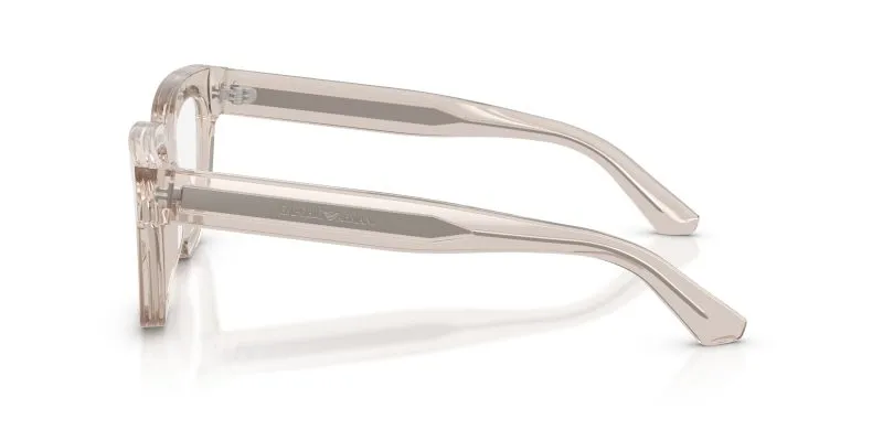 แว่นสายตา Emporio Armani EA3281F 6363 มุมข้าง Irregular Translucent Tundra