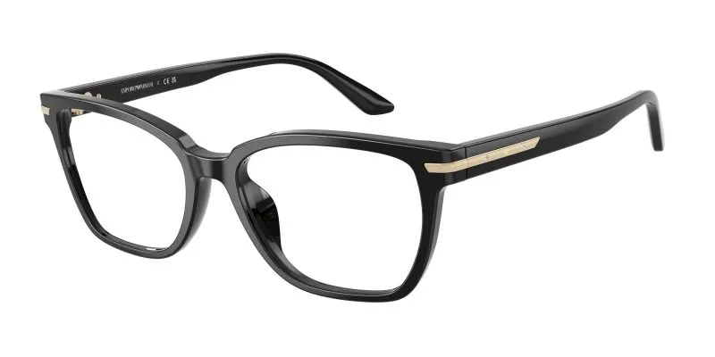 Emporio Armani EA3282BU 5017 แว่นสายตาอะซิเตทดำขัดเงา Cat-Eye สำหรับผู้หญิง Emporio Armani EA3282BU 5017 แว่นสายตาอะซิเตทดำขัดเงา Cat-Eye สำหรับผู้หญิง