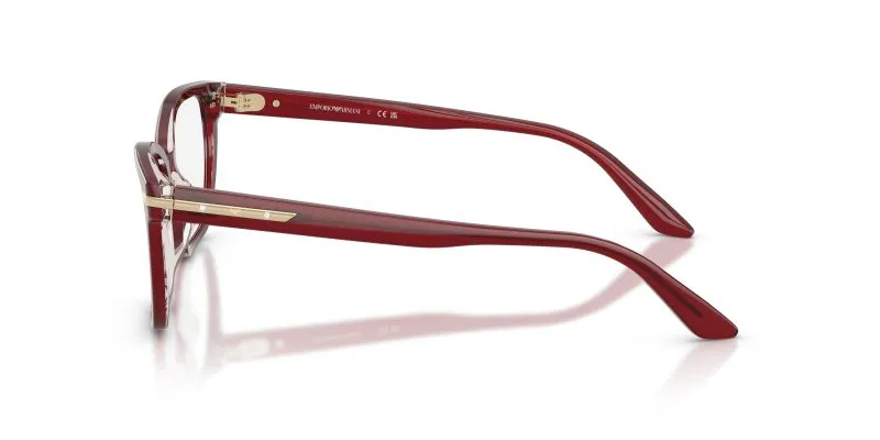 แว่นสายตา Emporio Armani EA3282BU 6377 มุมข้าง ทรง Cat-Eye เม็ด Strass หัวขา