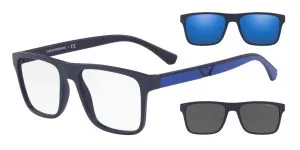 Emporio Armani EA4115 57591W แว่นกันแดดกรอบน้ำเงิน สำหรับผู้ชาย