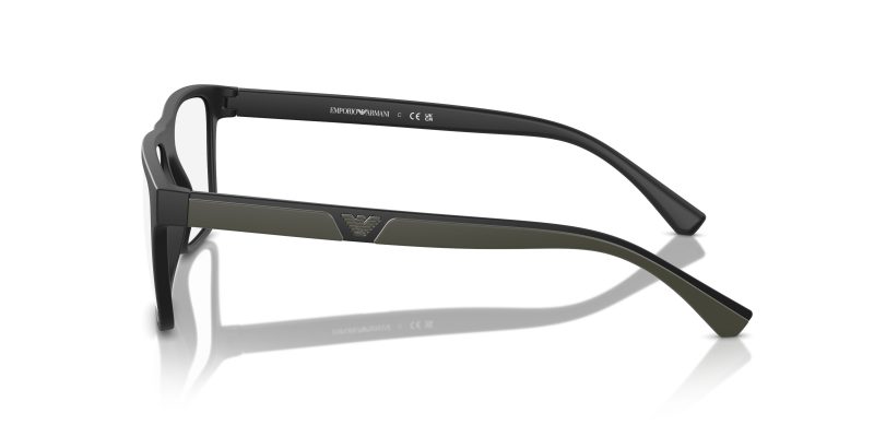 แว่นกันแดด Emporio Armani EA4115 58531W มุมข้าง ขาแว่นเขียวเข้ม Two-Tone