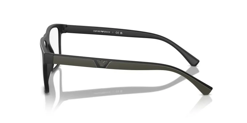 แว่นกันแดด Emporio Armani EA4115 58531W มุมข้าง ขาแว่นเขียวเข้ม Two-Tone