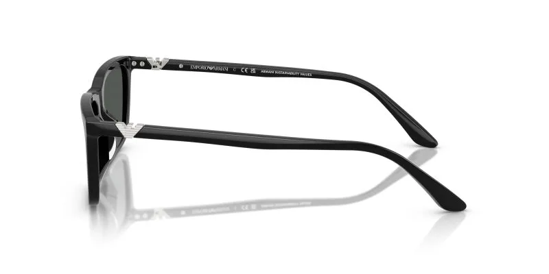 แว่นกันแดด Emporio Armani EA4239U 501787 มุมข้าง Black Rectangle