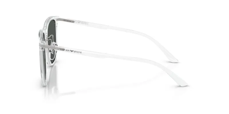 แว่นกันแดด Emporio Armani EA4255D 634487 มุมข้าง Geometric Crystal Silver