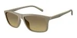 Emporio Armani EA4257U 5437G9 แว่นกันแดดกรอบฉีดเบจด้าน Brown Gradient สำหรับผู้ชาย