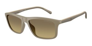 Emporio Armani EA4257U 5437G9 แว่นกันแดดกรอบฉีดเบจด้าน Brown Gradient สำหรับผู้ชาย