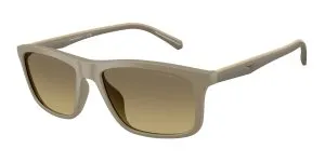 Emporio Armani EA4257U 5437G9 แว่นกันแดดกรอบฉีดเบจด้าน Brown Gradient สำหรับผู้ชาย