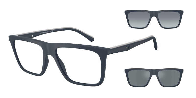 Emporio Armani EA4258F 50881W แว่นกันแดดกรอบน้ำเงิน สำหรับผู้ชาย