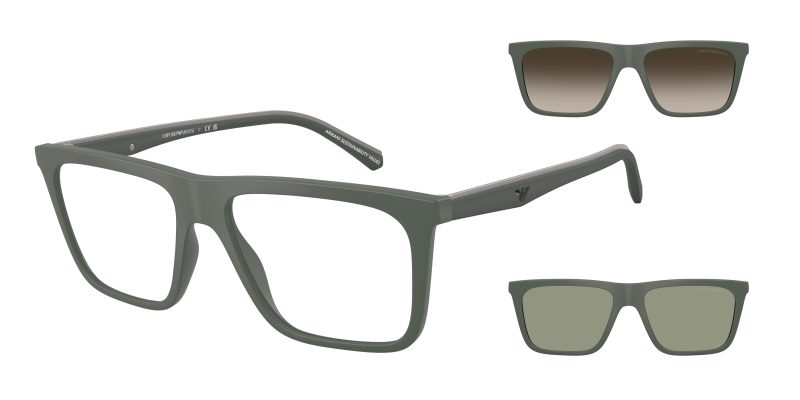 Emporio Armani EA4258F 63121W แว่นกันแดดกรอบเขียว สำหรับผู้ชาย