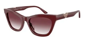 Emporio Armani EA4259U 63238H แว่นกันแดดอะซิเตทบอร์โดประกาย Cat-Eye Violet Gradient สำหรับผู้หญิง
