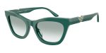 Emporio Armani EA4259U 63248E แว่นกันแดดอะซิเตทเขียวประกาย Cat-Eye สำหรับผู้หญิง Emporio Armani EA4259U 63248E แว่นกันแดดอะซิเตทเขียวประกาย Cat-Eye สำหรับผู้หญิง