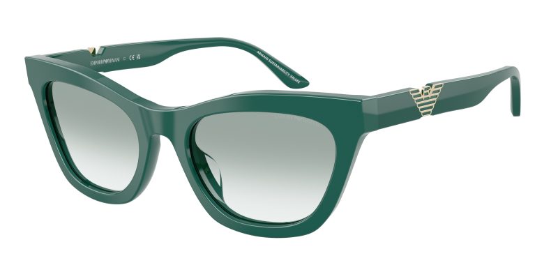 Emporio Armani EA4259U 63248E แว่นกันแดดอะซิเตทเขียวประกาย Cat-Eye สำหรับผู้หญิง Emporio Armani EA4259U 63248E แว่นกันแดดอะซิเตทเขียวประกาย Cat-Eye สำหรับผู้หญิง